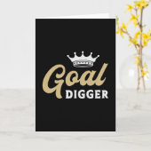 Ondernemer Goal Digger Boss Business Manager CEO Kaart (Gele Bloem)