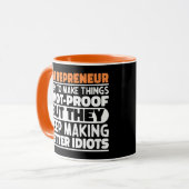 Ondernemer Ik Probeer Dingen Grappig Te Maken Uits Mok (Voorkant links)