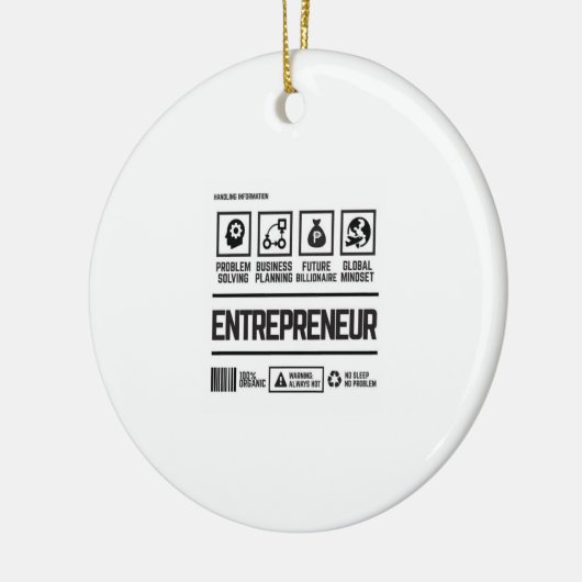 ondernemer keramisch ornament (Links)