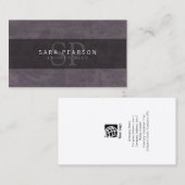 Ondernemer Monogram Grunge Visitekaartje (Voorkant / Achterkant)