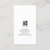 Ondernemer Monogram Grunge Visitekaartje (Achterkant)