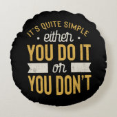 Ondernemer Motivatie Inspirerend Gezegde Rond Kussen (Voorkant)