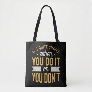 Ondernemer Motivatie Inspirerend Gezegde Tote Bag