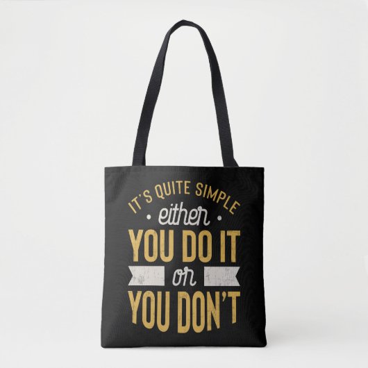 Ondernemer Motivatie Inspirerend Gezegde Tote Bag (Voorkant)