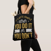 Ondernemer Motivatie Inspirerend Gezegde Tote Bag (Dichtbij)