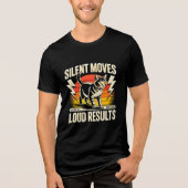 Ondernemer Stille Bewegingen Harde Resultaten Retr Tri-Blend Shirt (Voorkant)
