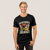 Ondernemer Stille Bewegingen Harde Resultaten Retr Tri-Blend Shirt (Voorkant volledig)