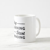 Ondernemer Stop zeuren Start slijpen baas Koffiemok (Voorkant rechts)