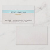 Ondernemer van vrouw onderschat en stijlvolle afbe visitekaartje (Voorkant / Achterkant)