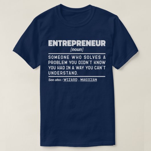 Ondernemer Zelfstandig naamwoord Definitie Cool Be T-shirt (Design voorkant)