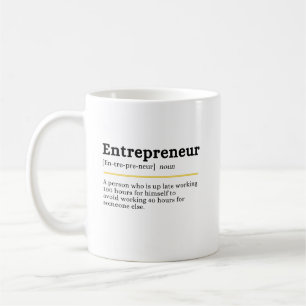 Ondernemer Zelfstandig naamwoord Definitie Motiver Koffiemok