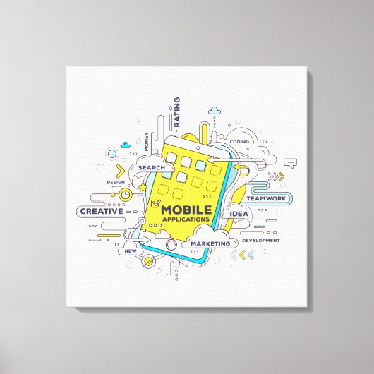 Ondernemersgeloof Canvas Afdruk (Voorkant)