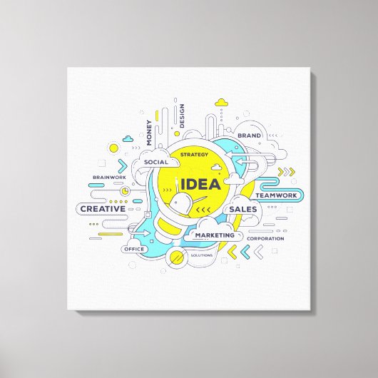 Ondernemersgeloof Canvas Afdruk (Voorkant)