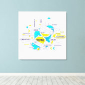 Ondernemersgeloofsovertuiging Canvas Afdruk (Insitu (Houten vloer))