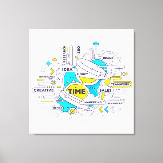 Ondernemersgeloofsovertuiging Canvas Afdruk (Voorkant)
