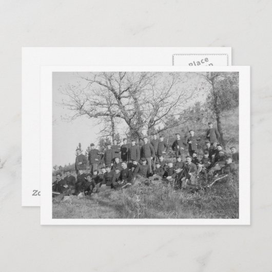 Onderneming C, 3e Amerikaanse infanterie in Fort M Briefkaart (Voorkant / Achterkant)