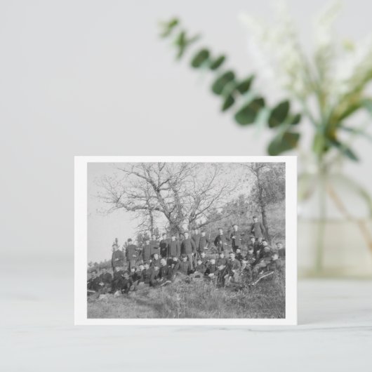 Onderneming C, 3e Amerikaanse infanterie in Fort M Briefkaart (Staand voorkant)