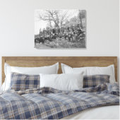 Onderneming C, 3e Amerikaanse infanterie in Fort M Canvas Afdruk (Insitu (Slaapkamer))
