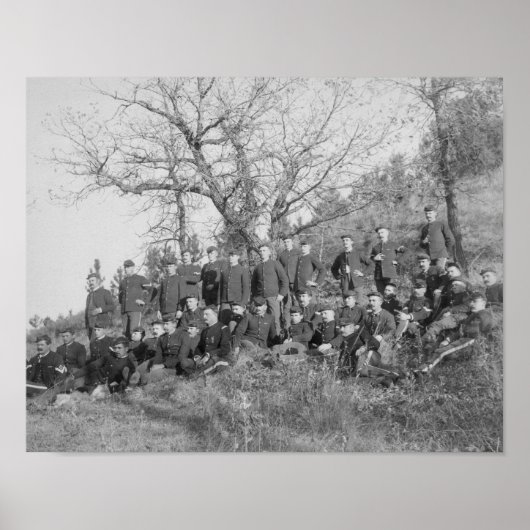 Onderneming C, 3e Amerikaanse infanterie in Fort M Poster (Voorkant)