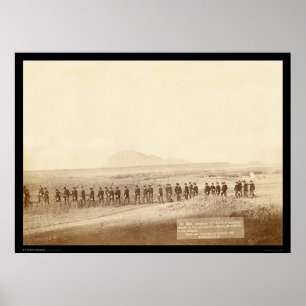 Onderneming C 3e Amerikaanse infanterie SD 1890 Poster
