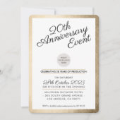 ONDERNEMING JUBILEUM PARTIJ modern zakelijk goud Kaart (Voorkant)