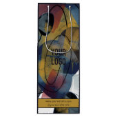 Onderneming Logo Business Branded Abstract Wijn Cadeautas (Voorkant)