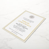 ONDERNEMING moderne gebeurtenis eenvoudig ivoorgou Folie Uitnodiging (Gedraaid)