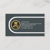 Ondernemingen met geronde kolomrand Ride Share Visitekaartje (Achterkant)