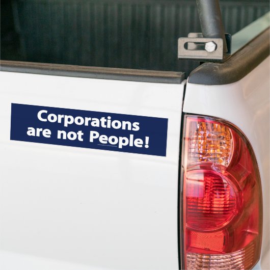 Ondernemingen zijn geen Bumpersticker van mensen (Op Truck)