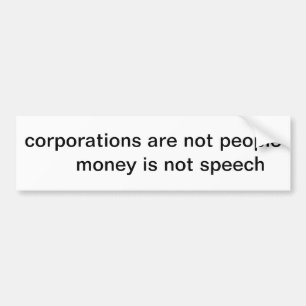 Ondernemingen zijn geen stok bumpersticker