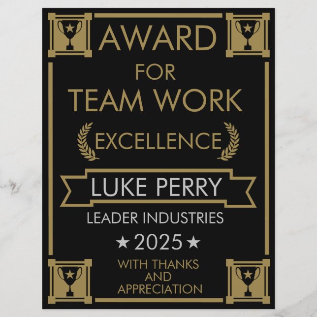 Ondernemingspersoneel Award (Voorkant)