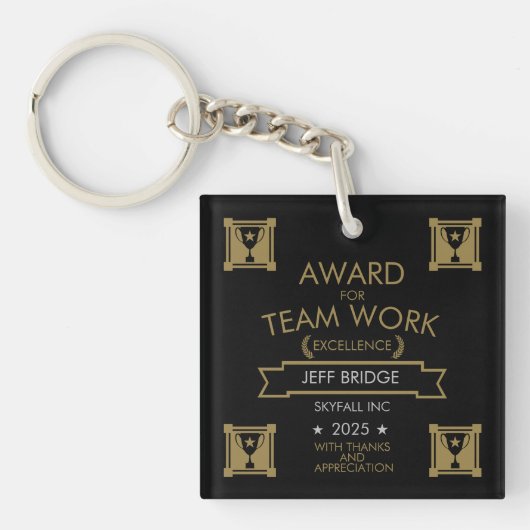 Ondernemingspersoneel Award Sleutelhanger (voorkant)