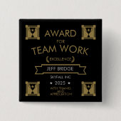 Ondernemingspersoneel Award Vierkante Button 5,1 Cm (Voorkant)