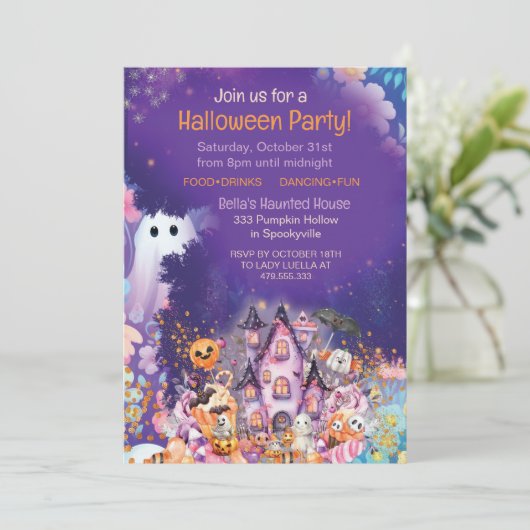 ONDERPARTIJINVITATIE KAART (Staand voorkant)