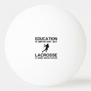 ONDERRICHT BELANGRIJK LACROSSE BELANGRIJKER PINGPONGBAL
