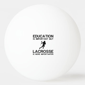 ONDERRICHT BELANGRIJK LACROSSE BELANGRIJKER PINGPONGBAL