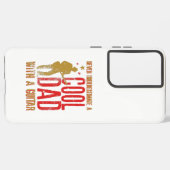 Onderschat A Cool Dad nooit met een Gitaar Gift Samsung Galaxy Hoesje (Linkerkant)
