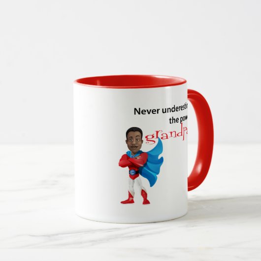Onderschat de Grandpas-Mok nooit (AA) Mok (Voorkant rechts)