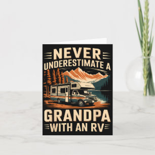 Onderschat een opa met een rv camping camper niet kaart
