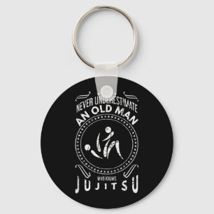 Onderschat een oude man die Jiu Jitsu BJJ kent nie Sleutelhanger