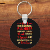 Onderschat een plug-in-verbot taakverdeling sleutelhanger (Voorkant)