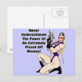 Onderschat haar T-shirts en cadeautjes nooit Briefkaart (Voorkant / Achterkant)