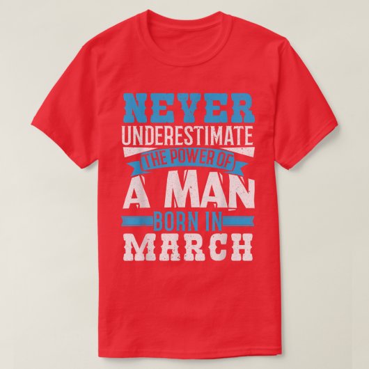 Onderschat het energieverbruik nooit in maart t-shirt (Design voorkant)