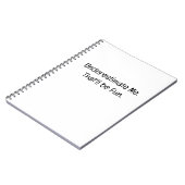 Onderschat me. Dat wordt leuk Notitieboek (Linkerzijde)