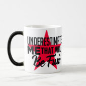 Onderschat me, dat zal een leuke mok zijn (Links)