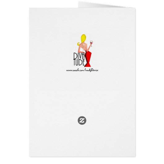 "Onderschat me - Dat zal leuk zijn." Diva (Achterkant)