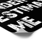 Onderschat Me Niet Funny Quote Cadeau Poster (Hoek)