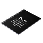 Onderschat me niet notitieboek (Linkerzijde)