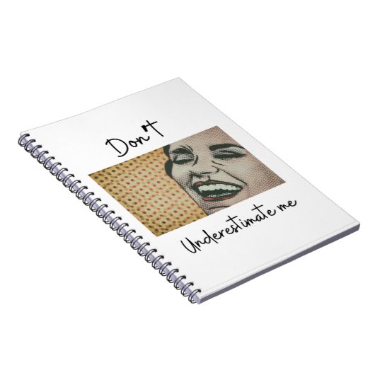 "Onderschat me niet," Ontwerp Notitieboek (Rechterzijde)