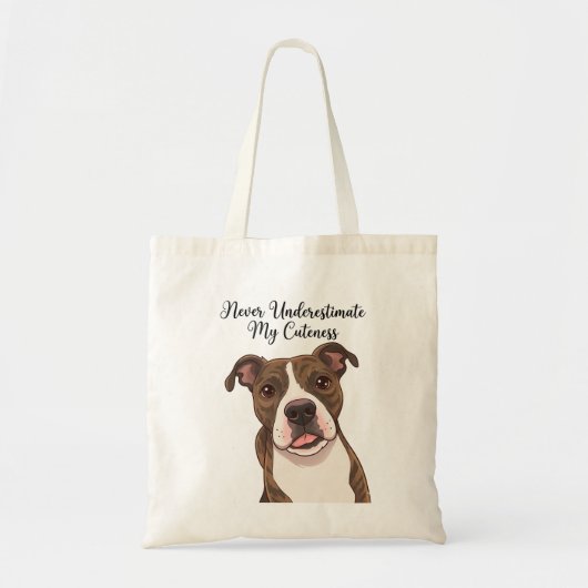 Onderschat mijn schattigheid nooit tote bag (Voorkant)